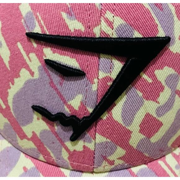 Gymshark Pink Camo Adjustable Ball Cap Hat - Picture 3 of 4